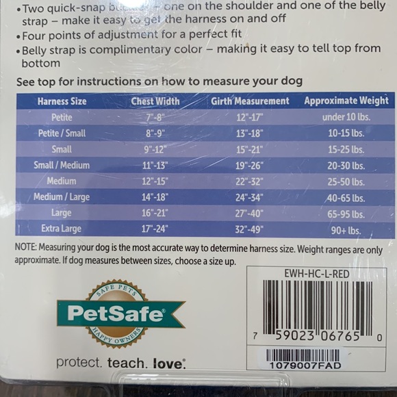 NWT PetSafe Easy Walk No Pull Harness LG Blk/Silver *PROCEEDS TO ANIMAL WELFARE* - Picture 3 of 4
